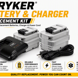 Stryker Power Pro XT XPS Batteries (2) & (1) Charger for Ambulance Stretcher New